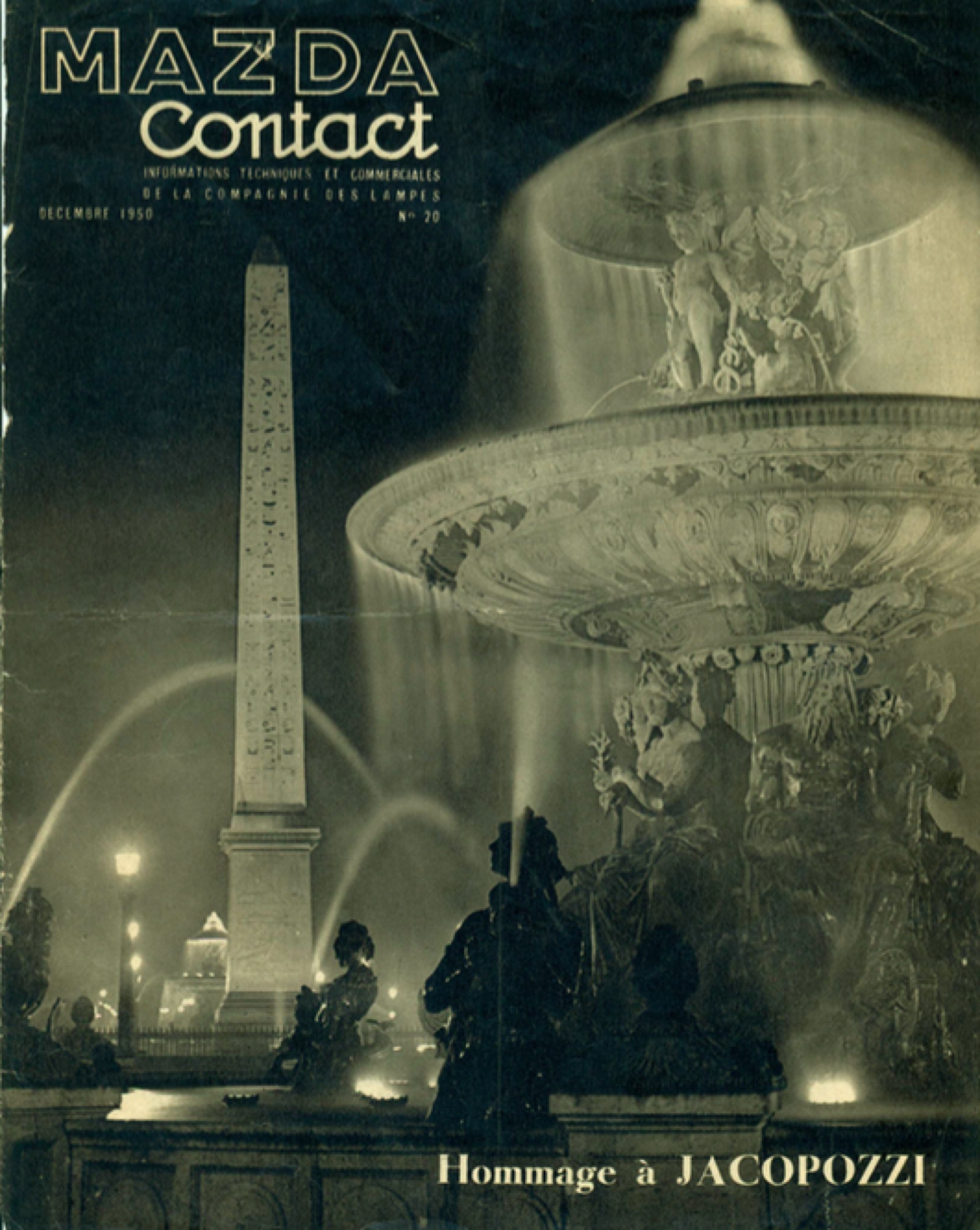 Couverture de la revue MAZDA Contact, hommage à Fernand Jacopozzi