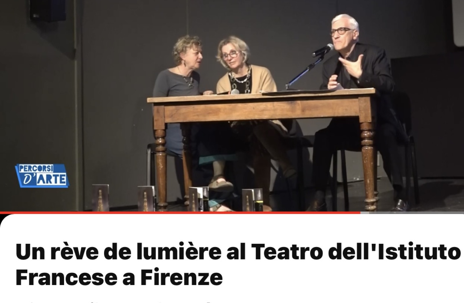 Conférence au consulat de France, Florence