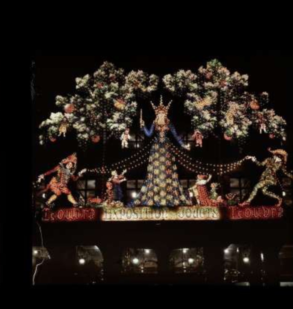 Magasins du Louvre — Illuminations de Noël, Jacopozzi — Archives familiales